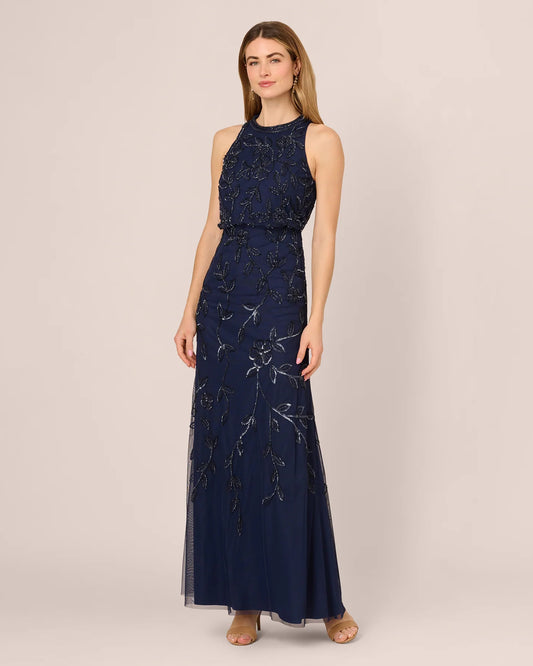 sleeveless mermaid maxi mother of the bride dress - image 2
