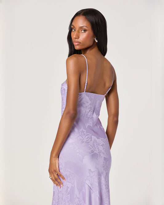 sleeveless satin a-line maxi bridesmaid dress - image 2