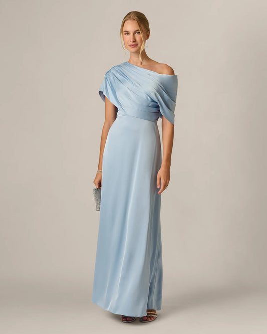a-line maxi mother of the bride dress - image 2