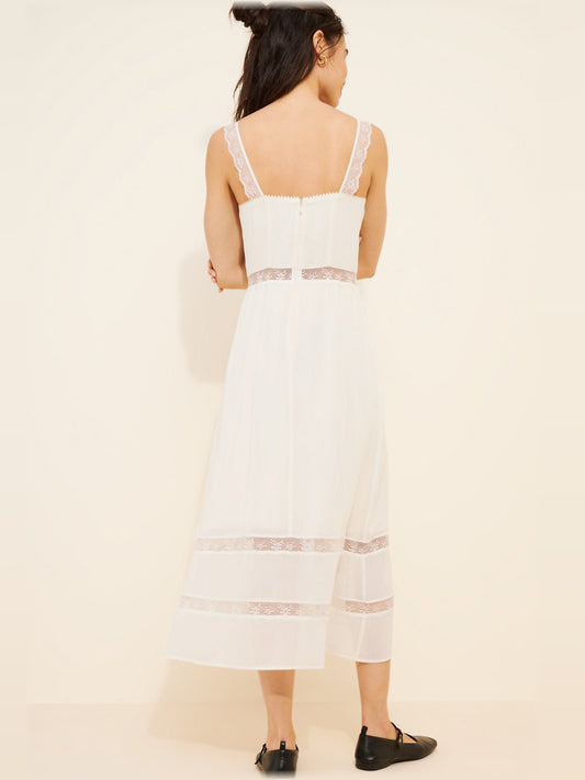 White midi formal dress, alternate view