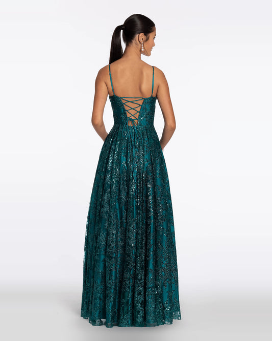 sweetheart ball-gown maxi prom dress - image 2