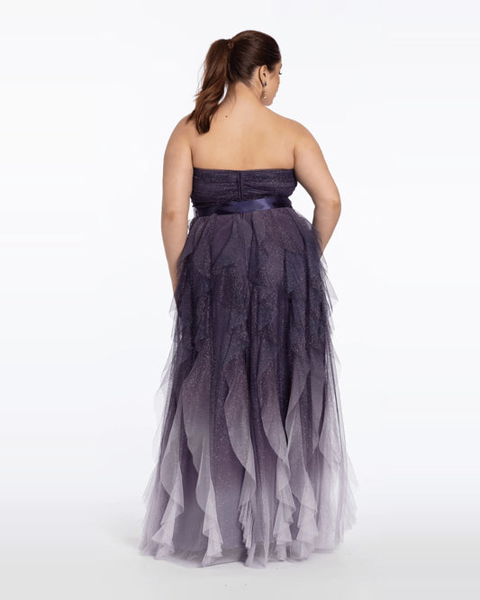 sweetheart a-line maxi prom dress - image 2