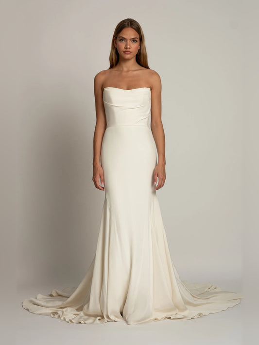 fit-and-flare floor-length formal dress - image 2