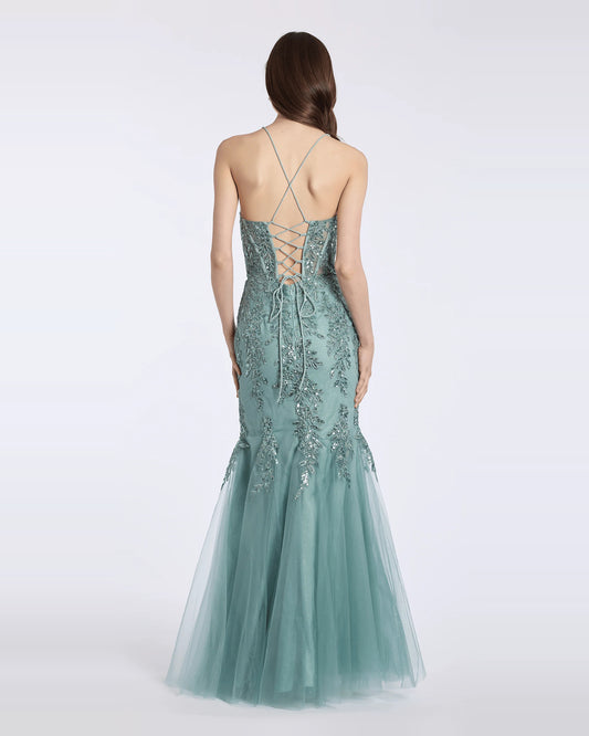 sweetheart mermaid maxi prom dress - image 2