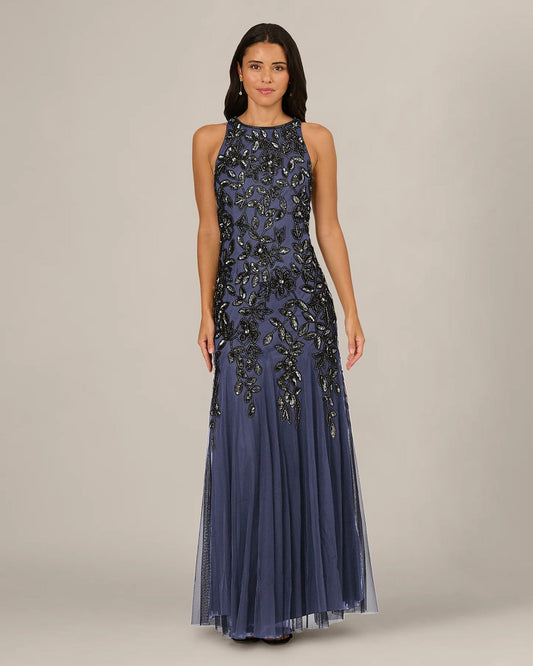 sleeveless a-line maxi mother of the bride dress - image 2
