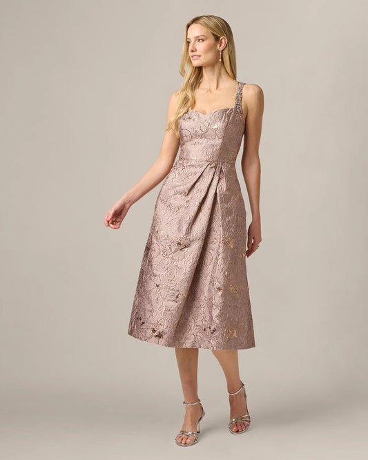 a-line midi mother of the bride dress - image 2
