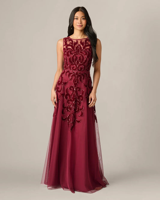 a-line maxi mother of the bride dress - image 2