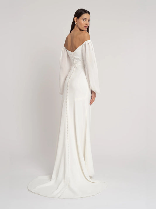 cowl neck a-line floor-length formal dress - image 2