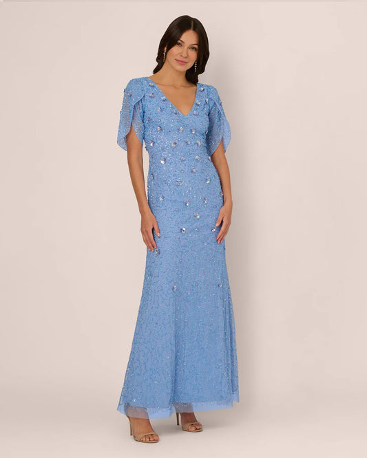 mermaid maxi mother of the bride dress - image 2