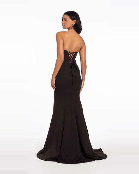 strapless trumpet maxi prom dress - image 2