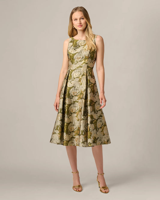 fit-and-flare maxi mother of the bride dress - image 2