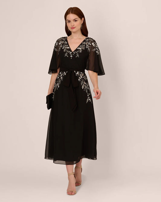v neck mermaid ankle-length mother of the bride dress - image 2