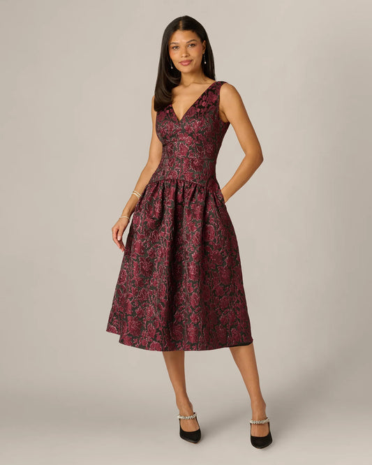 a-line midi mother of the bride dress - image 2