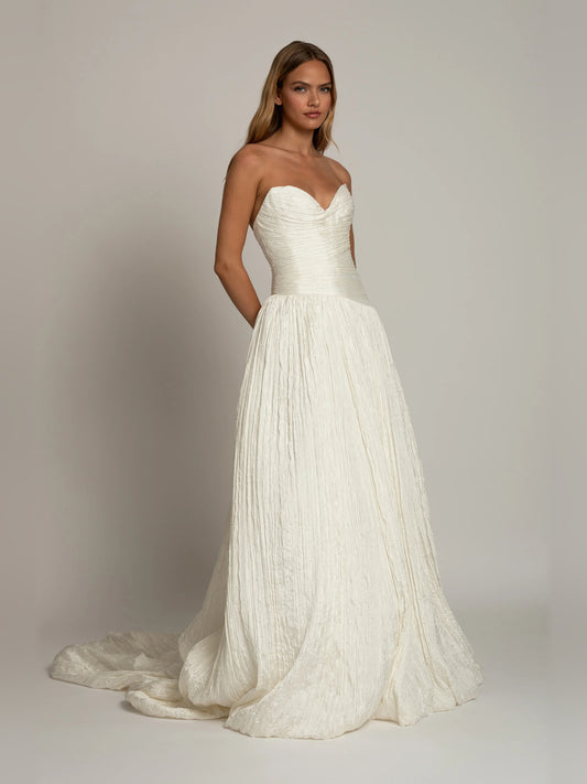 sweetheart ball-gown floor-length formal dress - image 2