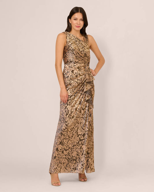 sleeveless a-line maxi mother of the bride dress - image 2