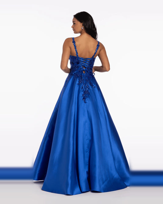 sweetheart ball-gown floor-length prom dress - image 2