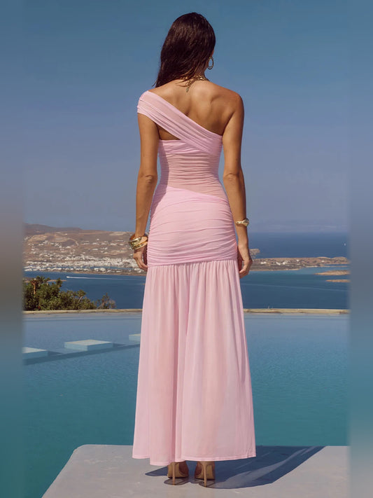 MUSK mini homecoming dress, alternate view showing the bodice and skirt