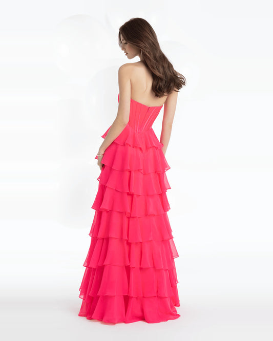 sweetheart a-line maxi prom dress - image 2