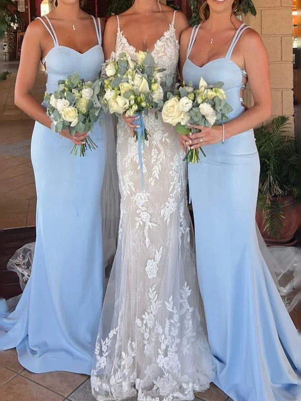 Sky Blue floor-length prom dress, alternate view showing the dress shape and hem