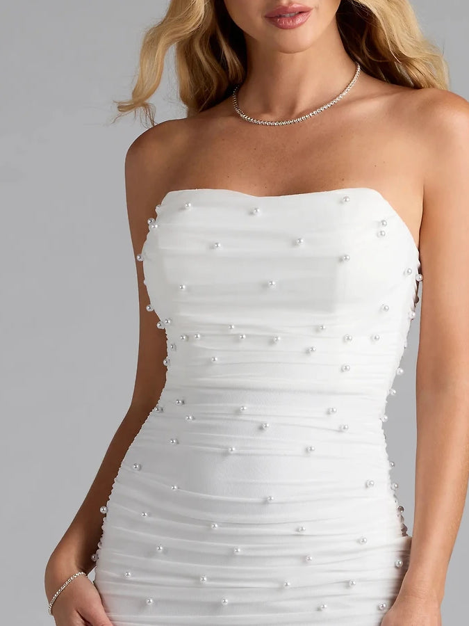 Orange mini homecoming dress, alternate view showing the overall dress design