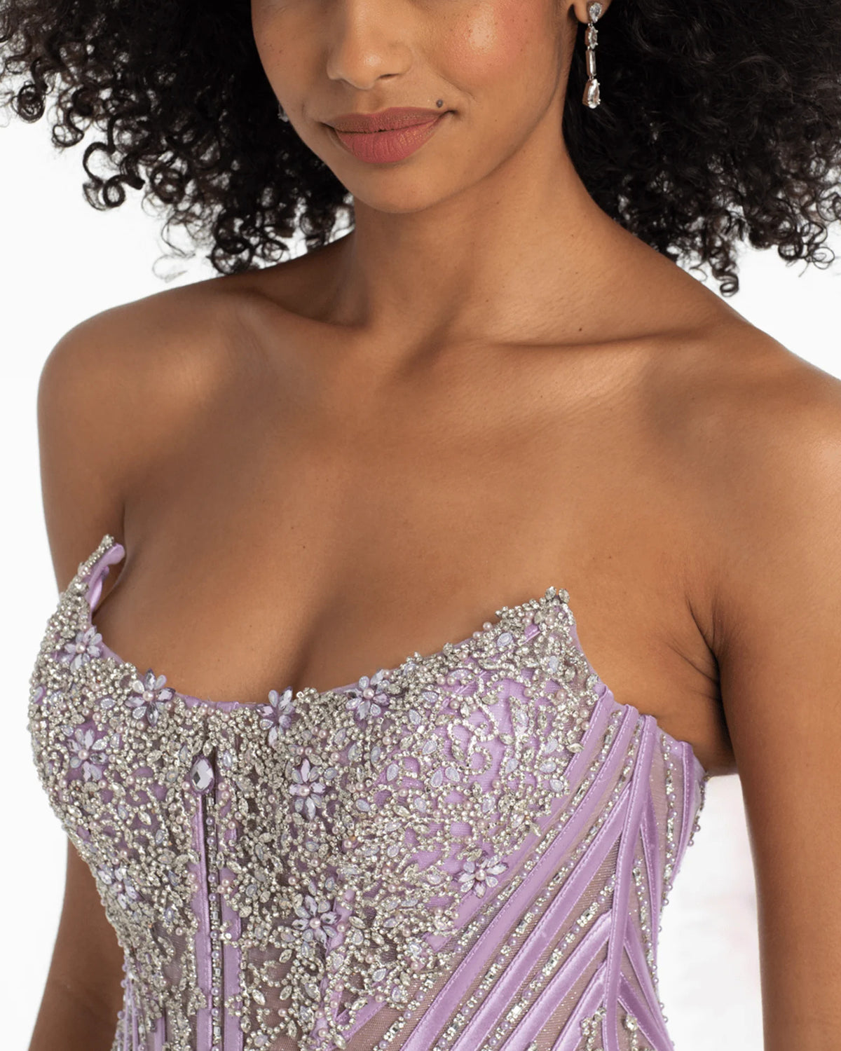 strapless column floor-length prom dress - image 5