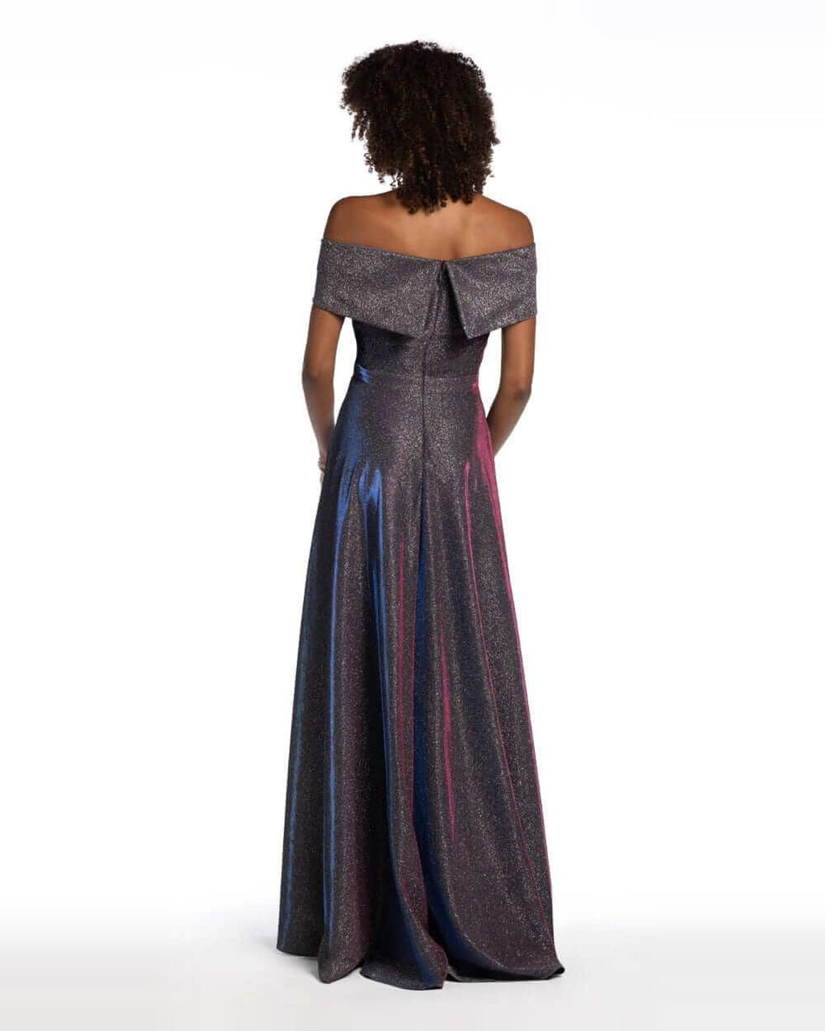 v neck a-line maxi prom dress - image 5
