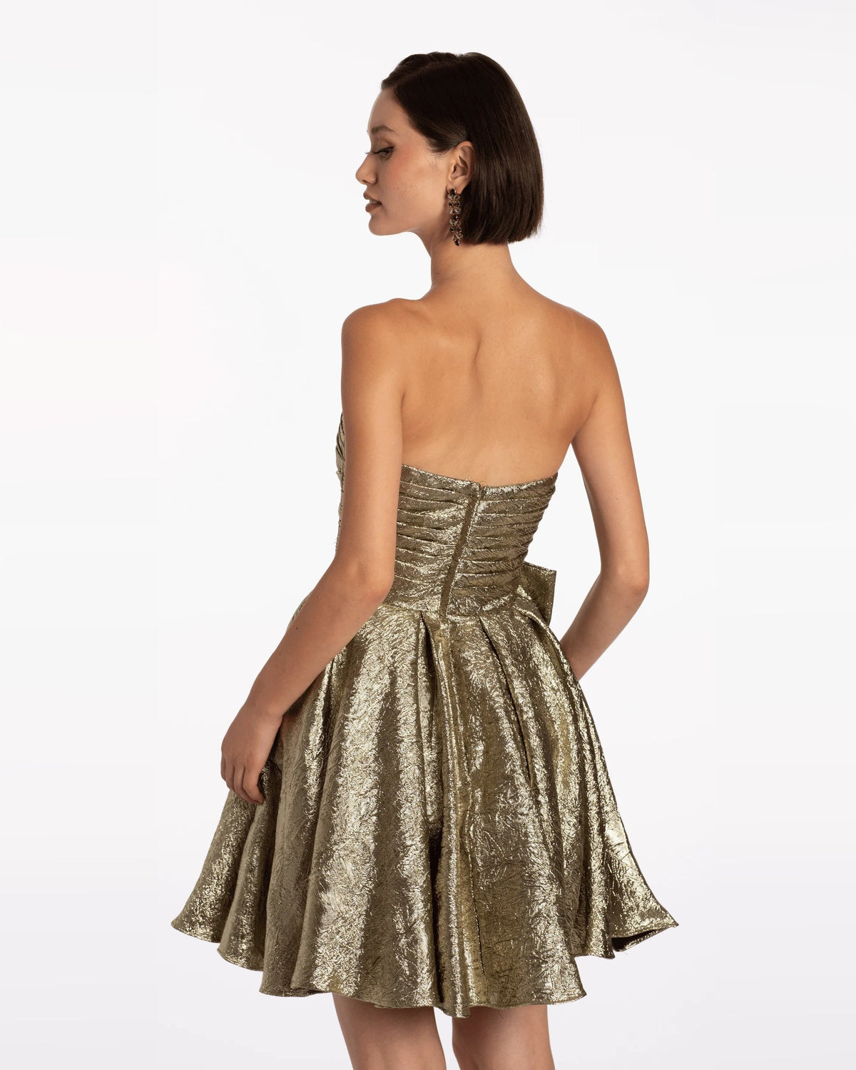 strapless fit-and-flare maxi homecoming dress - image 5
