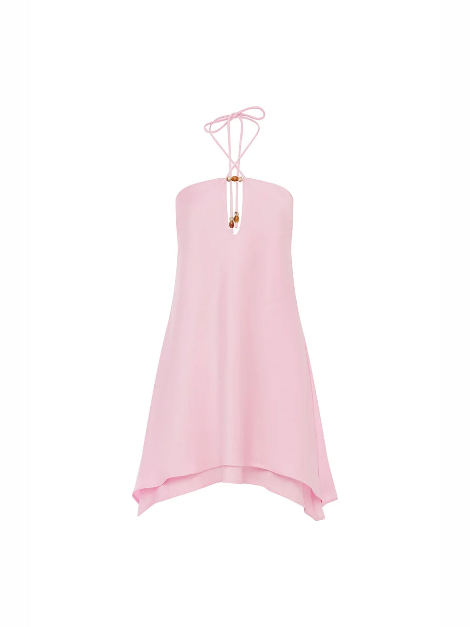 PETAL mini homecoming dress, alternate view showing the skirt and hem