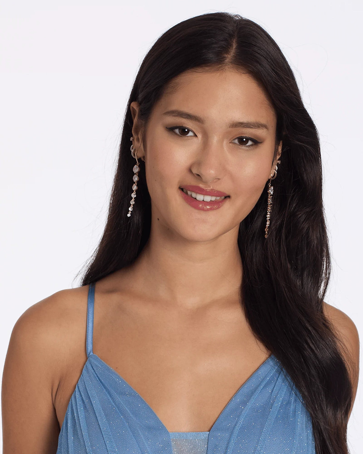 spaghetti strap fit-and-flare maxi homecoming dress - image 5