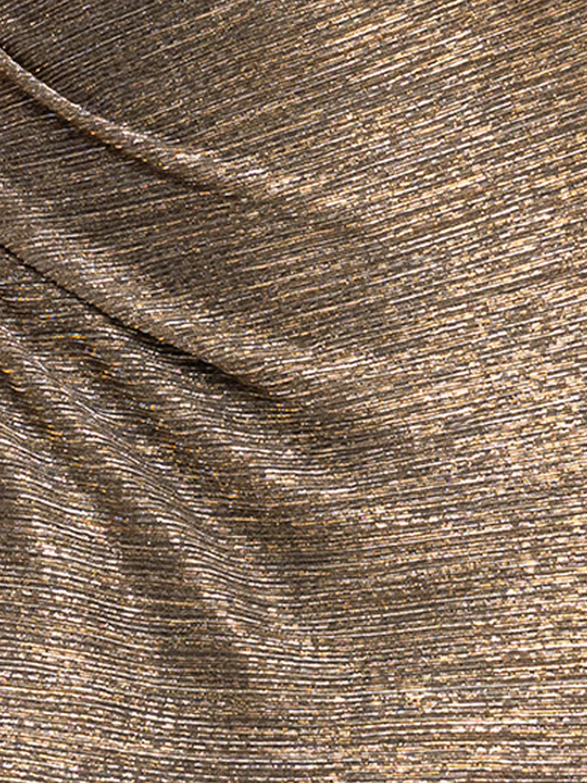 Gold maxi mother of the bride dress, alternate view showing the skirt and hem