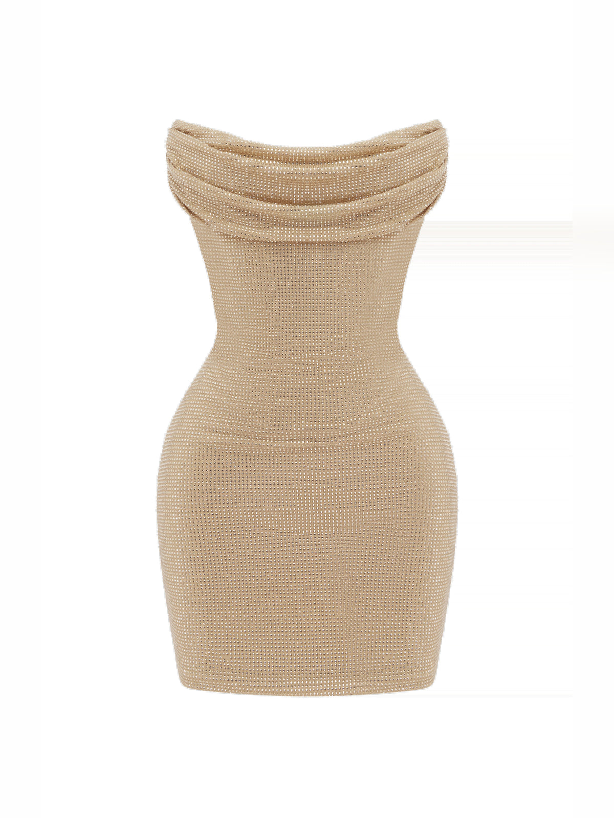 Gold mini homecoming dress, alternate view showing the full-length profile