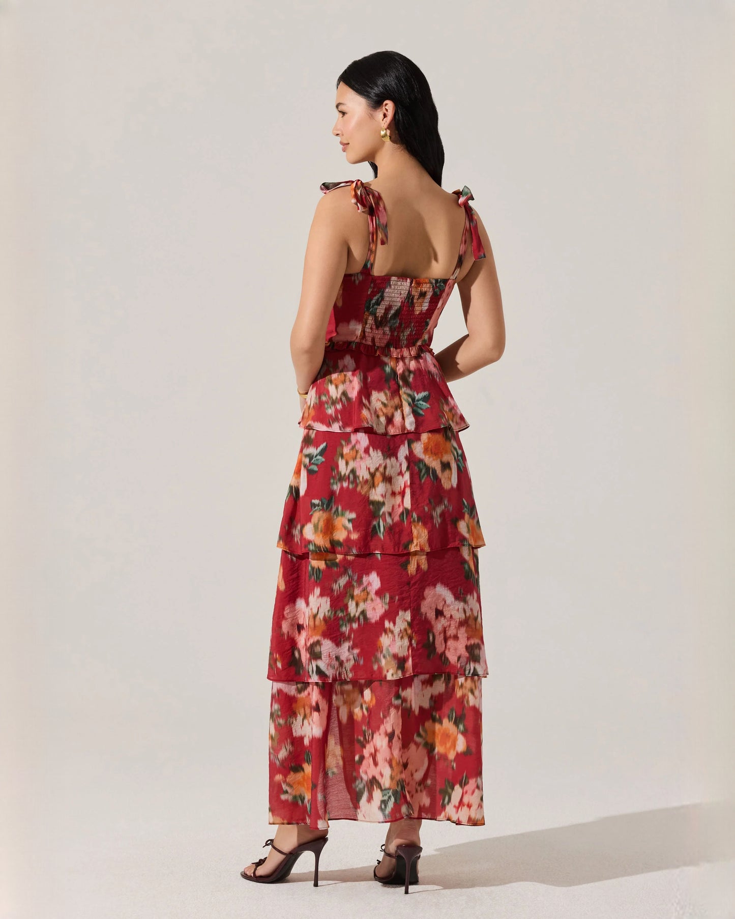 sweetheart chiffon a-line maxi bridesmaid dress - image 6