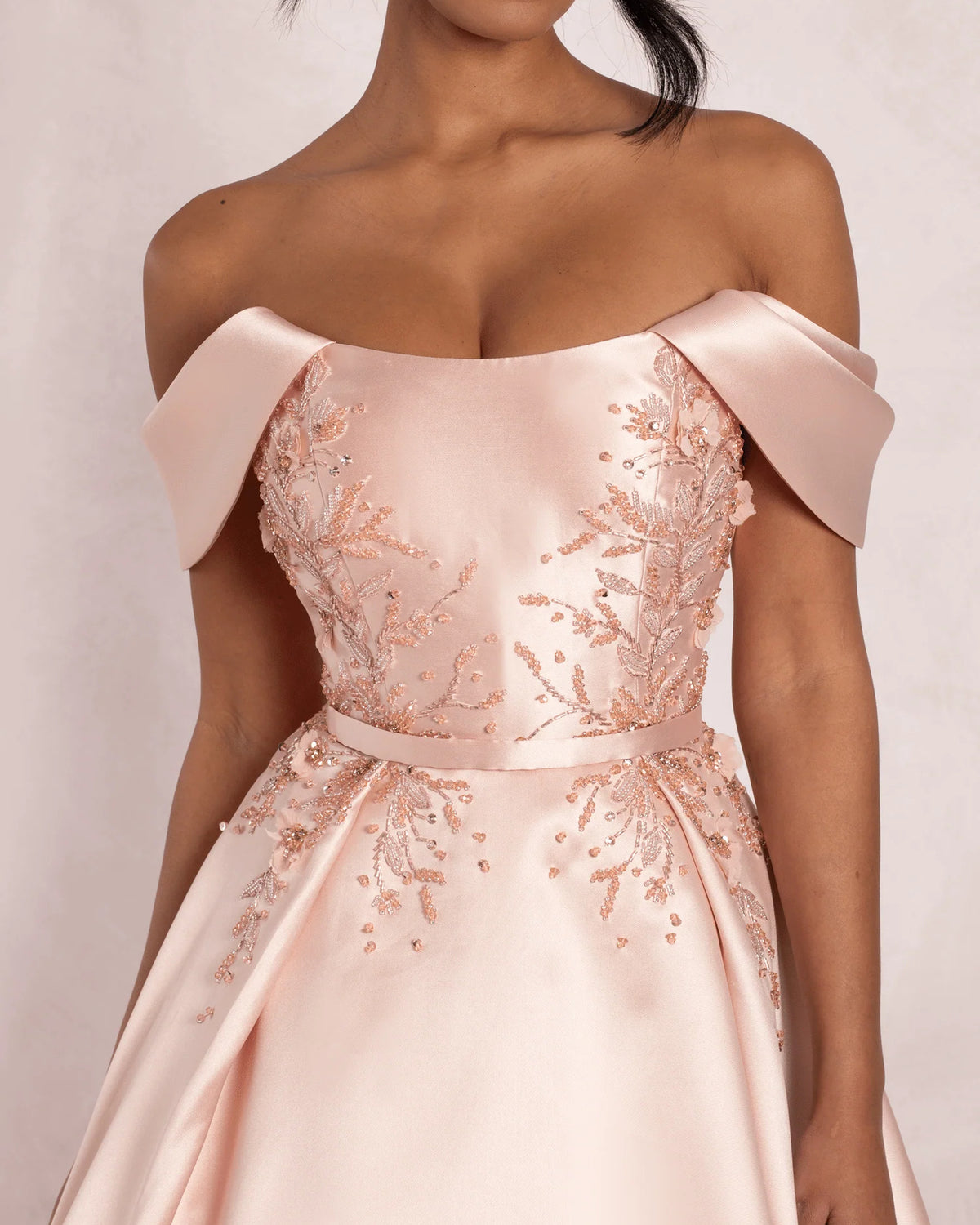 off shoulder ball-gown floor-length prom dress - image 7