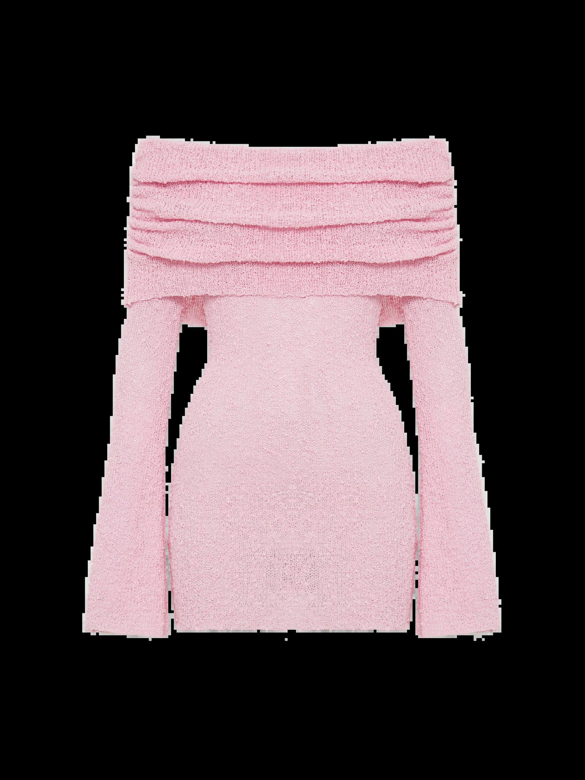 Baby Pink mini homecoming dress, alternate view showing the full-length silhouette