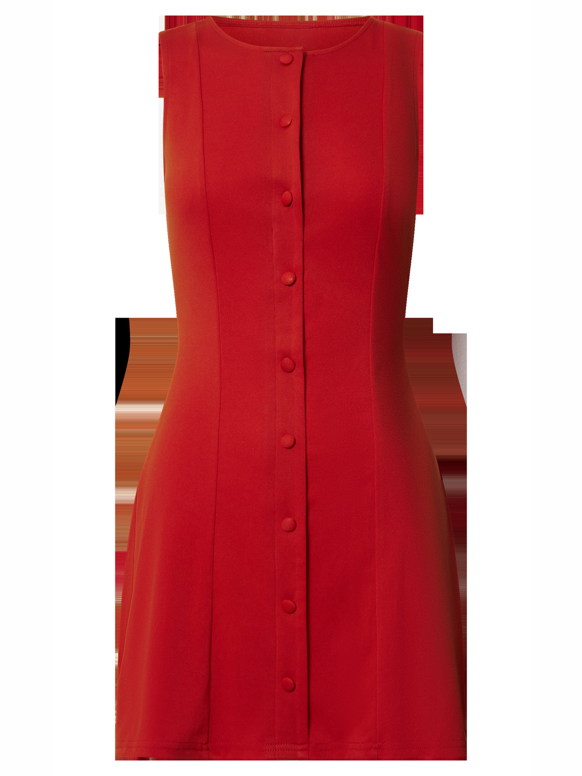 Red mini homecoming dress, alternate view showing the bodice and skirt from another angle