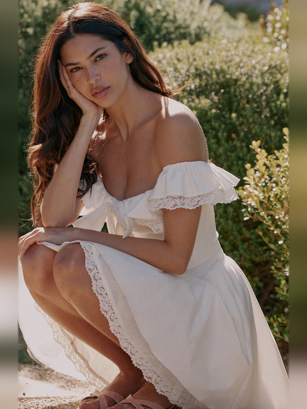 White mini homecoming dress, alternate view showing the bodice and skirt from another angle