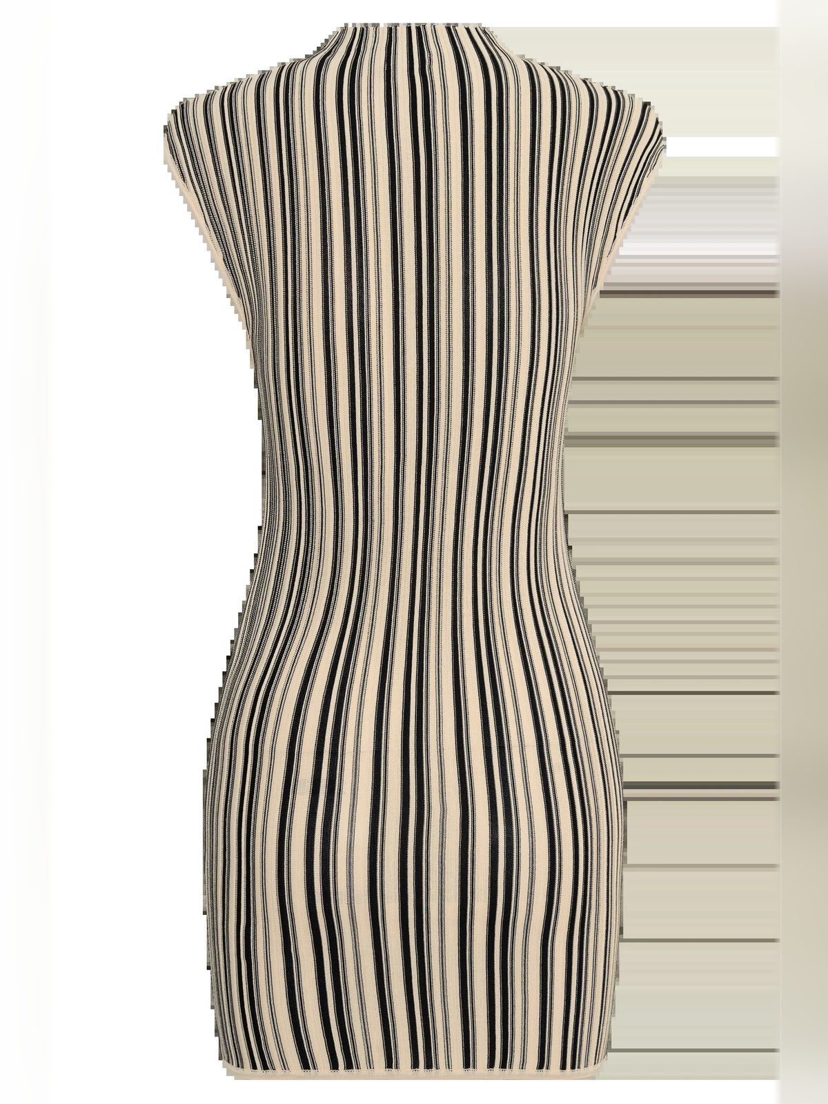 Ivory mini homecoming dress, alternate view showing the bodice and skirt from another angle