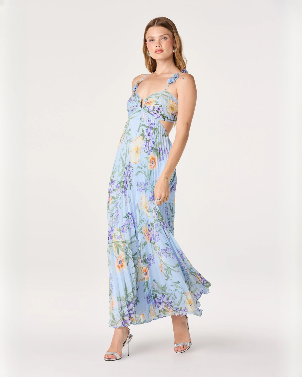 Modern Formal Evening Sleeveless Chiffon A-Line Maxi Bridesmaid Dress