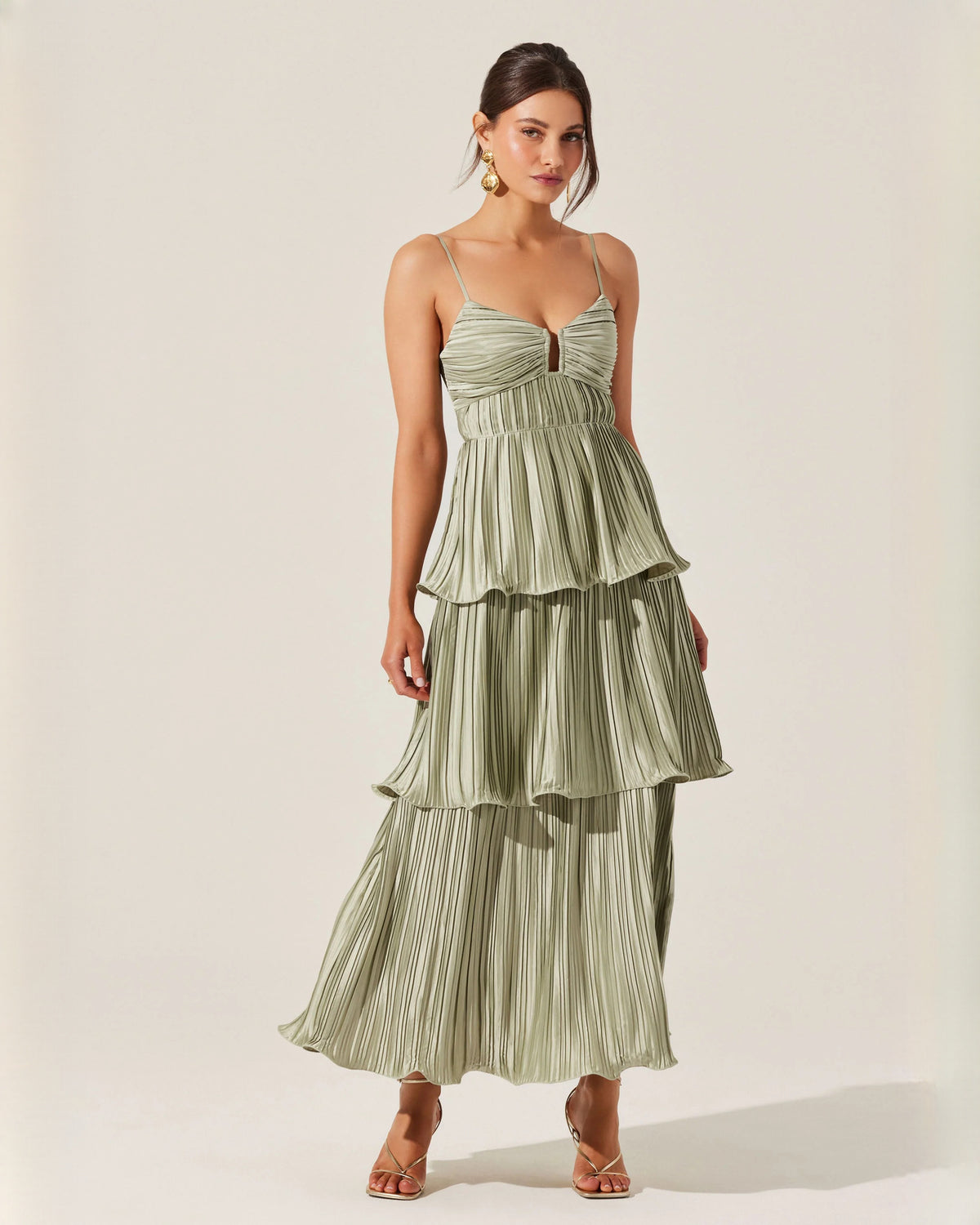 Elegant Wedding Celebration Sleeveless Chiffon A-Line Maxi Bridesmaid Dress