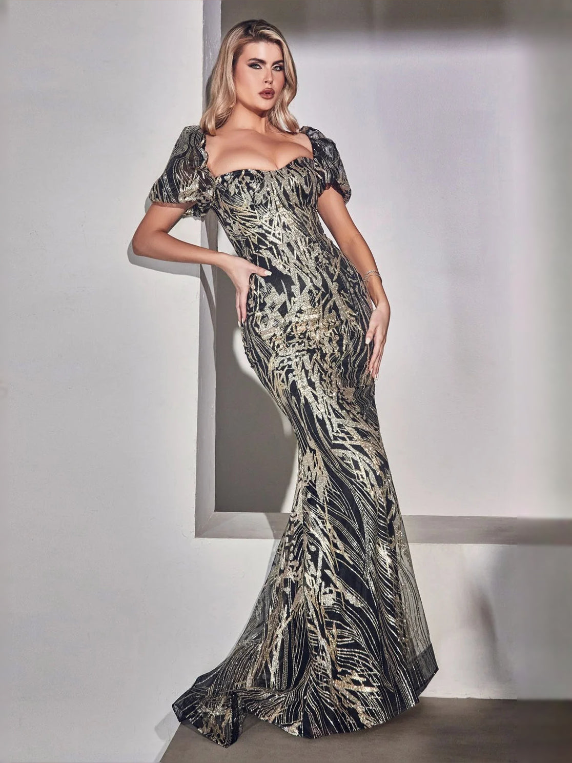Sequin Sweetheart Mermaid Floor-Length Prom Dress for Gala