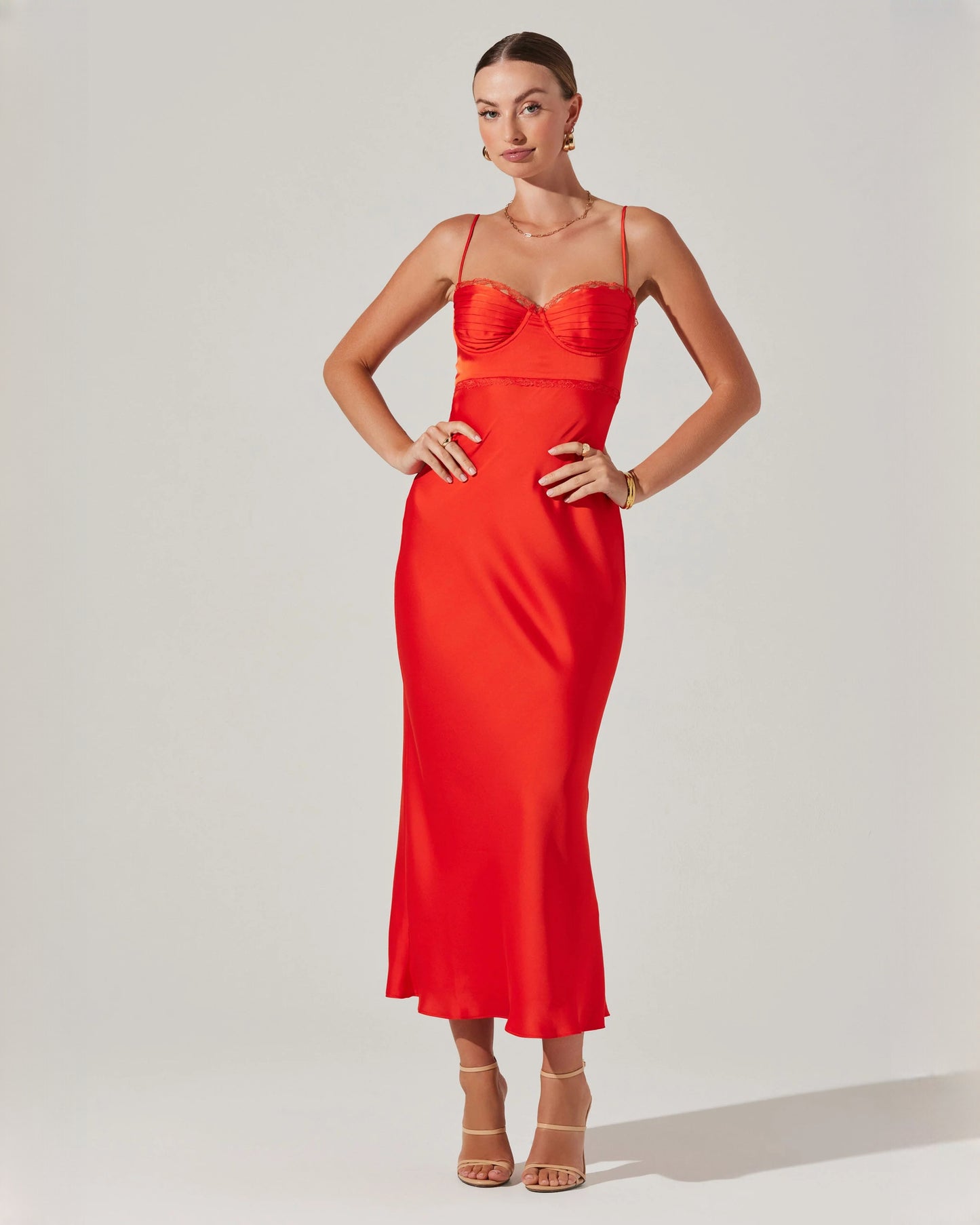 Romantic Wedding Reception Sleeveless Satin A-Line Maxi Bridesmaid Dress