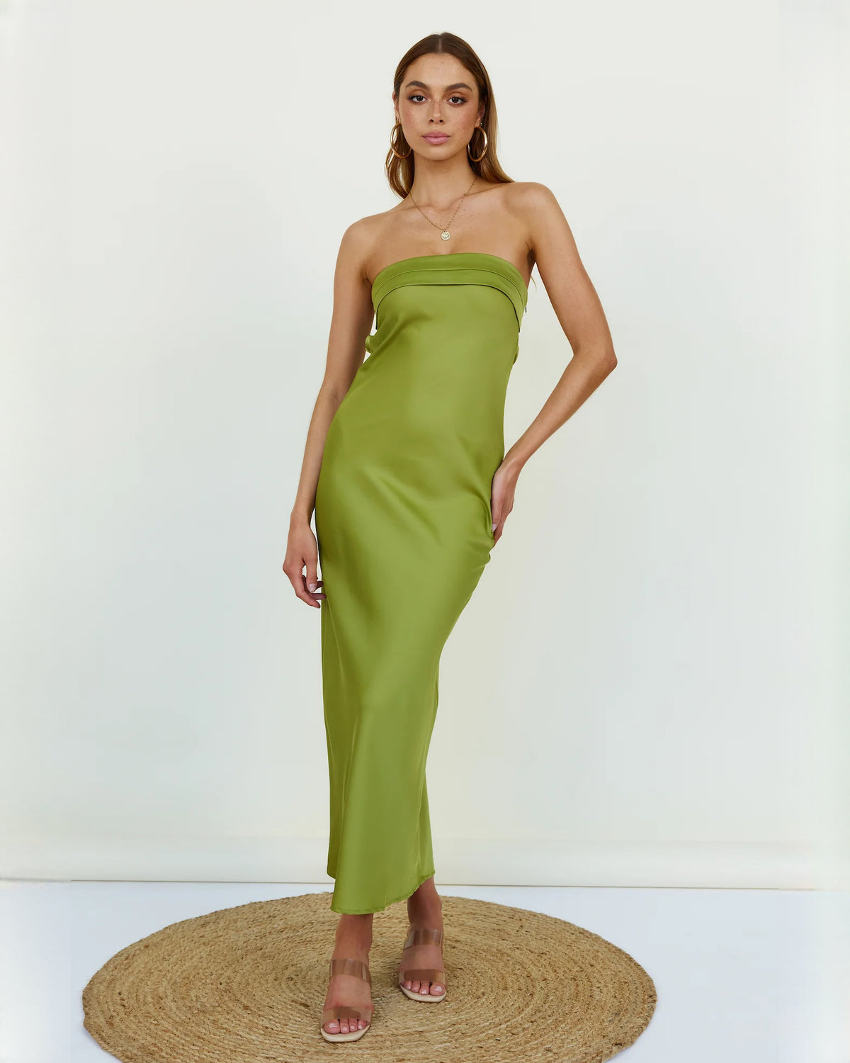 Timeless Wedding Ceremony Sleeveless Satin A-Line Maxi Bridesmaid Dress