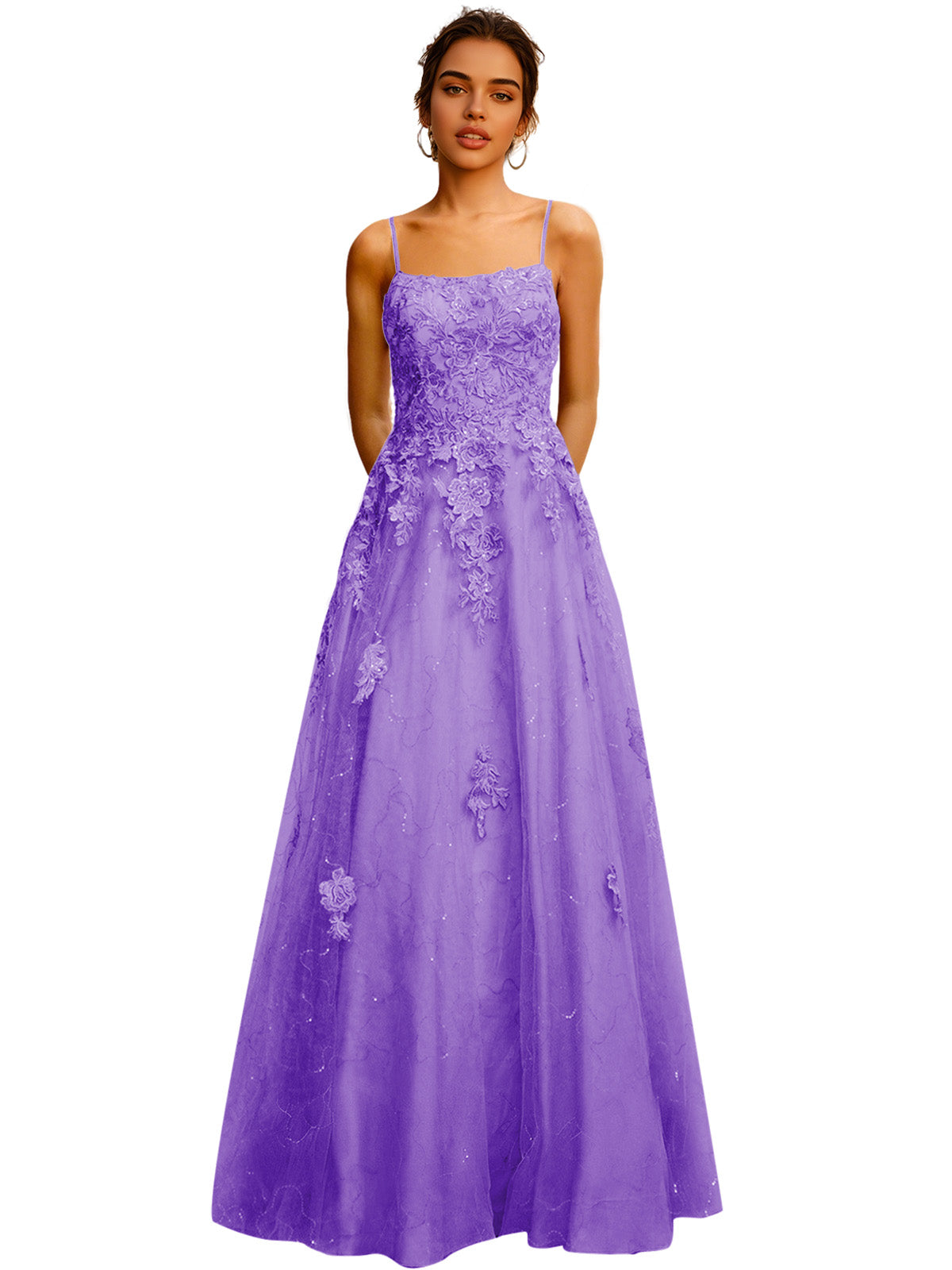 Strapless Lace Ball Gown Prom Dress with Corset Bodice and Full Dress