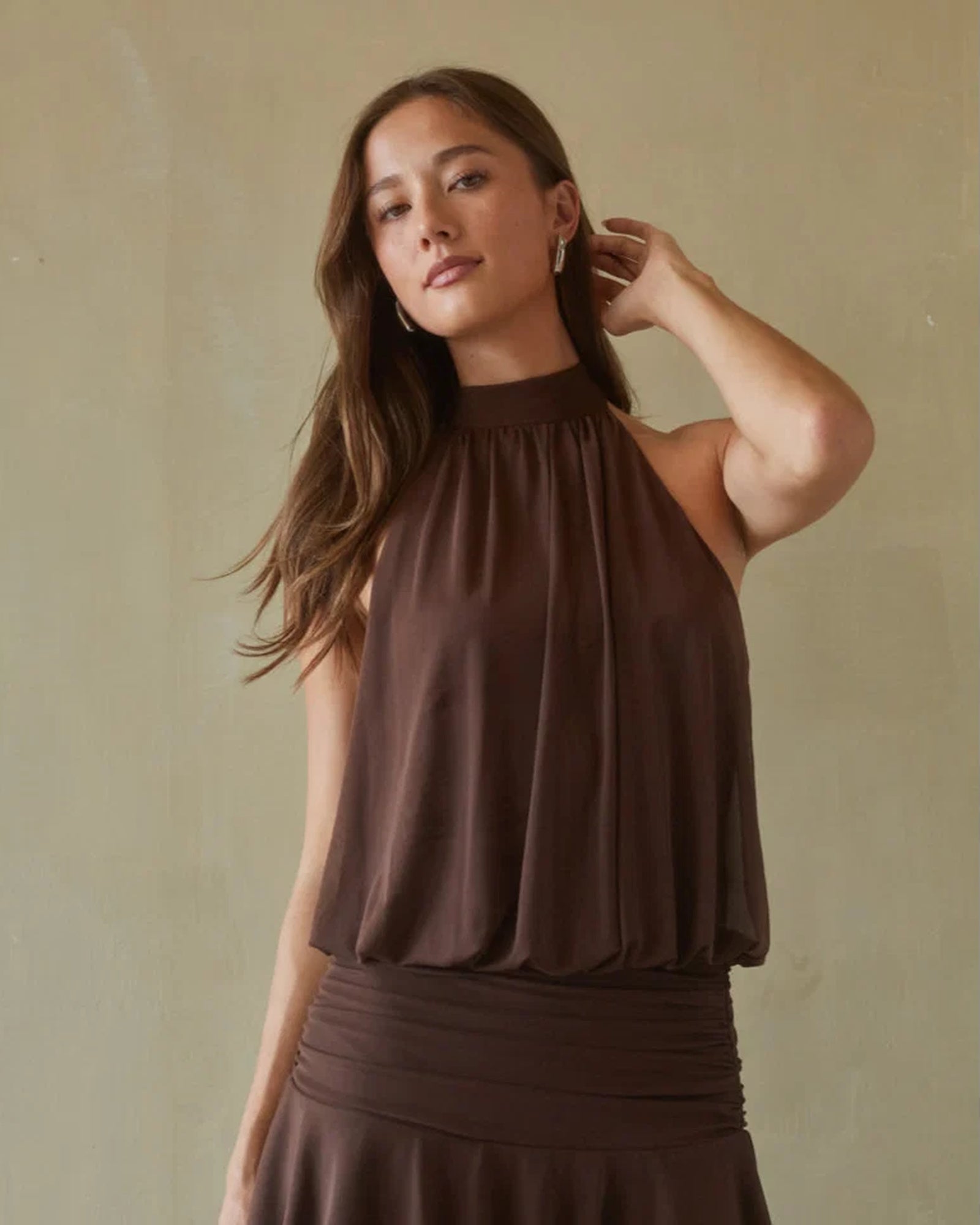 journi high neck mesh mini homecoming dress - image 1