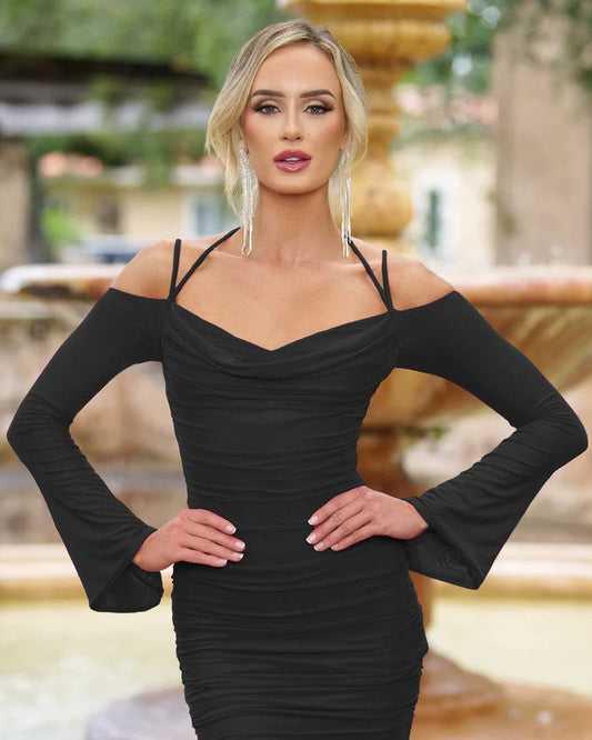 zoe black mini homecoming dress - image 1