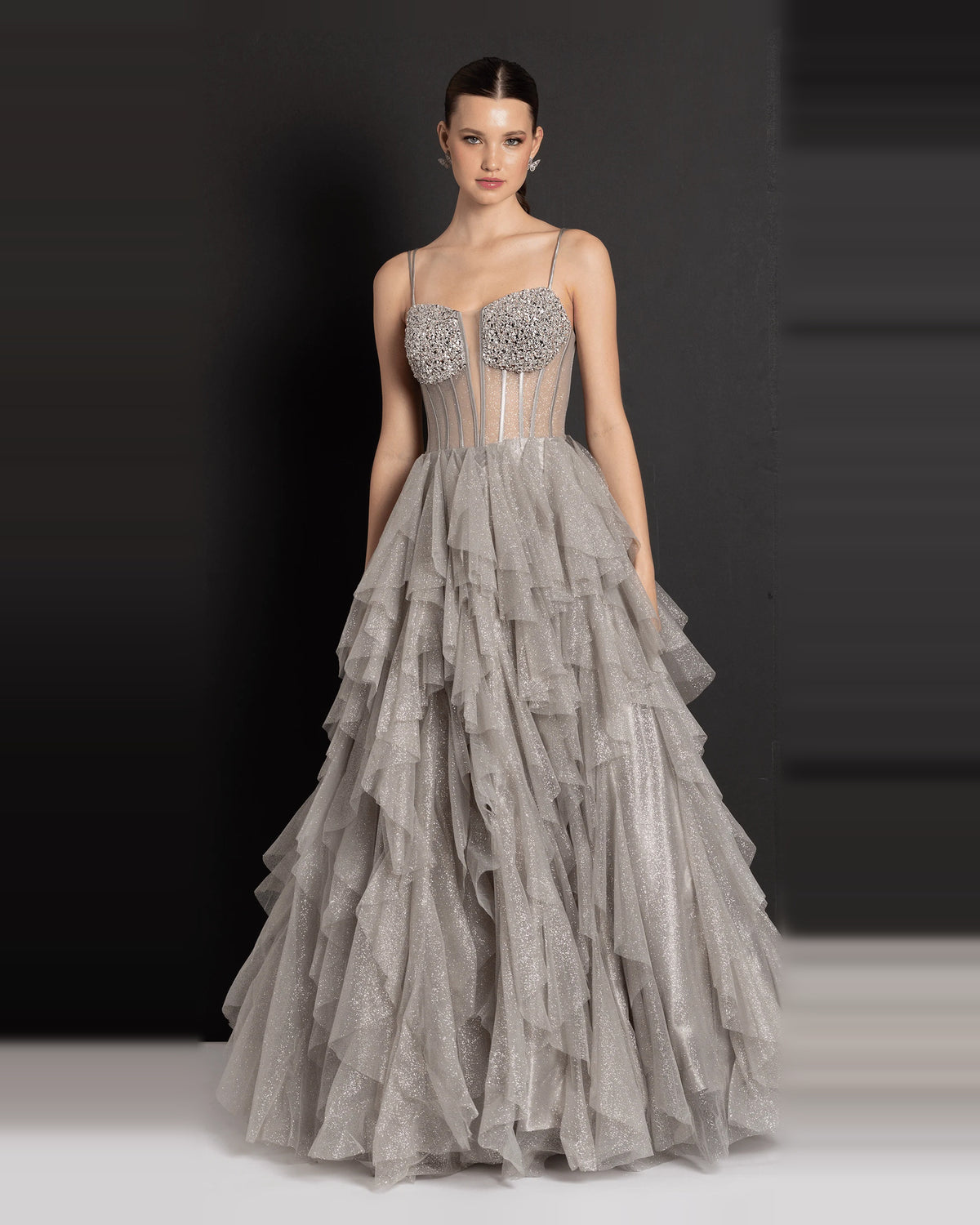sweetheart ball-gown floor-length prom dress - image 1