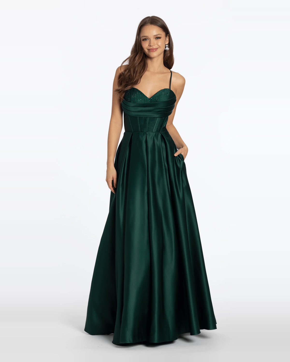 sweetheart ball-gown floor-length prom dress - image 1