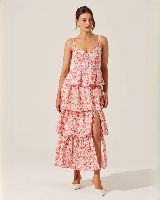 sleeveless chiffon a-line maxi bridesmaid dress - image 1