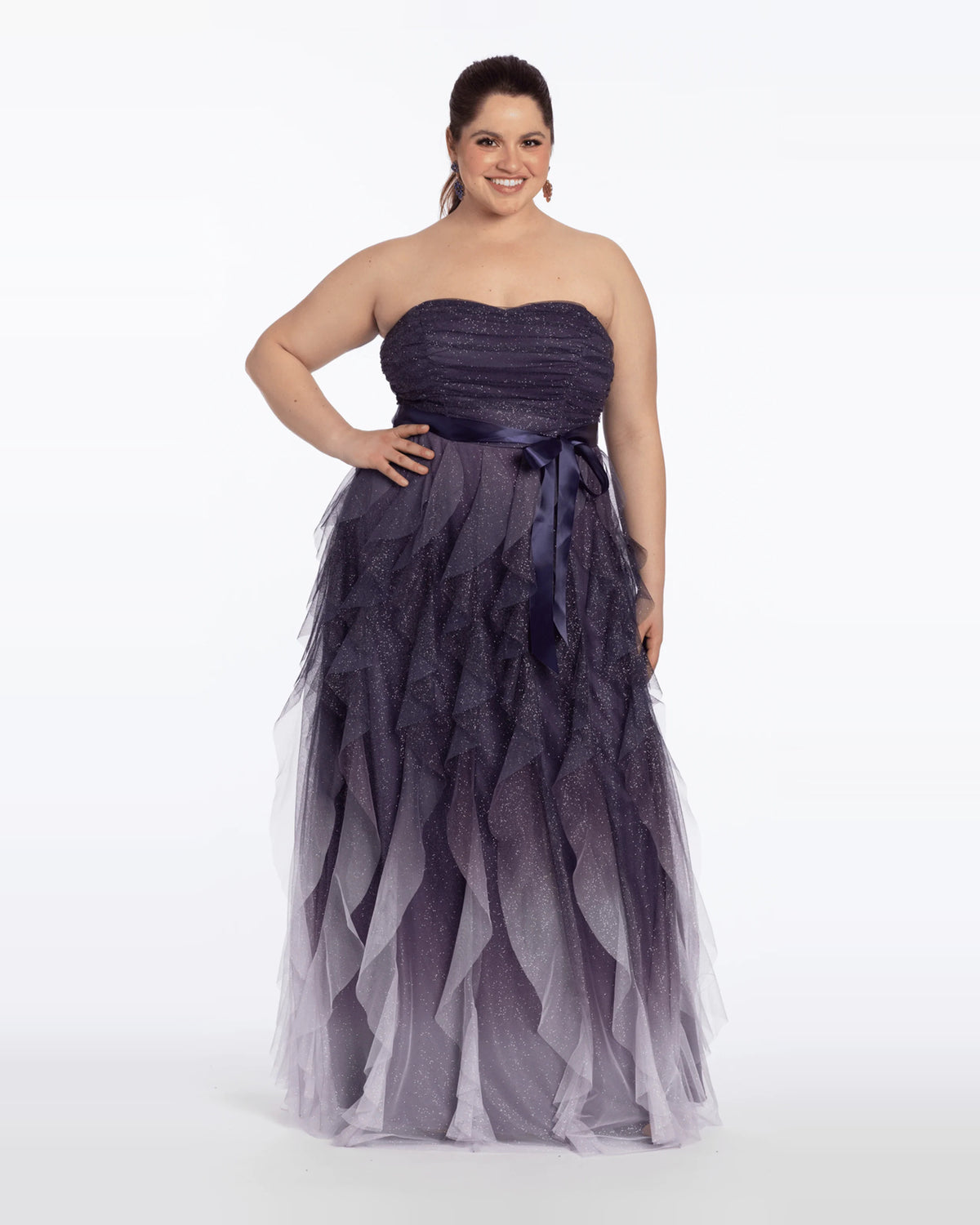 sweetheart a-line maxi prom dress - image 1