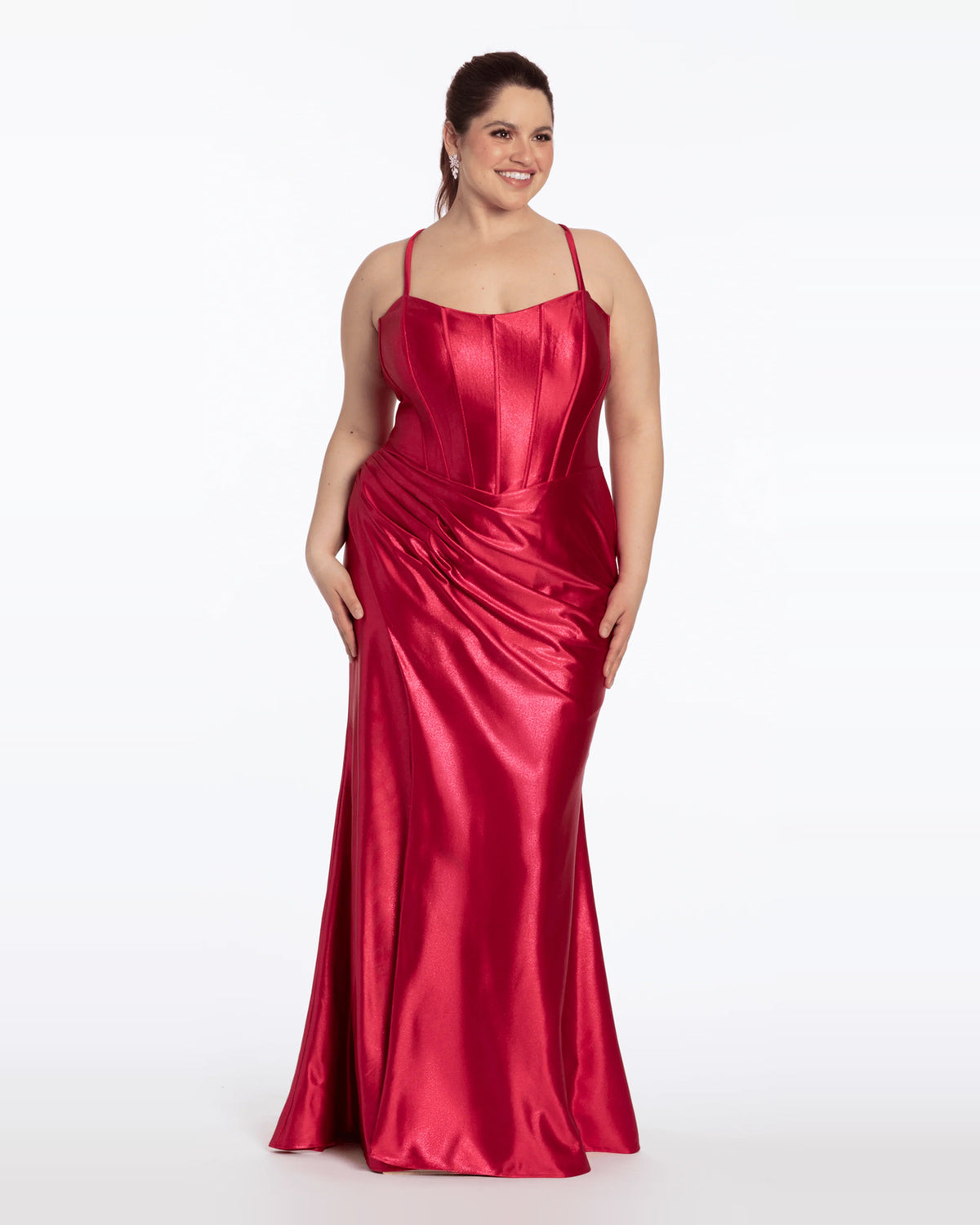 trumpet maxi prom dress - image 1